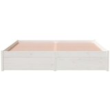  Posteljni okvir bel iz trdnega lesa 150x200 cm 5FT, (20643967) | Shoptok.si