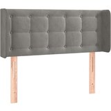  Posteljno vzglavje svetlo sivo 93x16x78/88 cm žamet, (20793074) | Shoptok.si