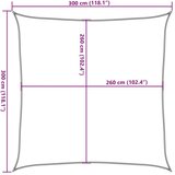 vidaXL Jedro protiv sunca boje pijeska 3 x 3 m 100 % poliester Oxford | shoptok.hr