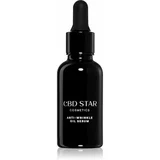 CBD Star Cosmetics ANTI WRINKLER OIL SERUM antioksidacijski uljni serum za lice 30 ml