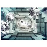  Samoljepljiva foto tapeta - Journey Through the Blue Tunnel 343x245 | shoptok.hr