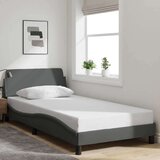 vidaXL Okvir za krevet Dover tamnosivi 100x203 cm od tkanine - Tamno siva 100 x 203 cm | shoptok.hr
