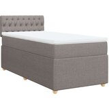 vidaXL Krevet s oprugama i madracem smeđesivi 80x200 cm od tkanine | shoptok.hr
