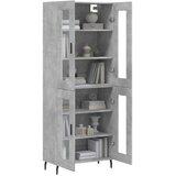  Visoka komoda siva betona 69,5x34x180 cm od konstruiranog drva | shoptok.hr