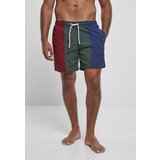 UC Men 3-tone burgundy/bottlegreen swimsuit Cene