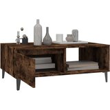  Stolić za kavu dimljena boja hrasta 90 x 60 x 35 cm drveni | shoptok.hr