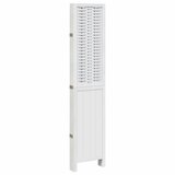  Sobna pregrada s 5 panela bijela od masivnog drva paulovnije 40 x 200 cm | Shoptok.si