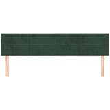  Posteljno vzglavje 2 kosa temno zeleno 80x5x78/88 cm žamet, (20932373) | Shoptok.si