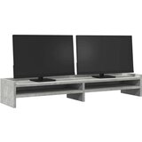  Stalak za monitor boja betona 100x24x16 cm konstruirano drvo | shoptok.hr