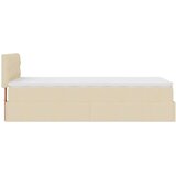  Otomanski krevet s madracem krem 90x200 cm tkanine | shoptok.hr