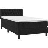Box spring krevet s madracem crni 90x190 cm baršunasti | shoptok.hr