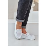 EVENTO PE1 Women's Leather Moccasins On Platform And Wedge White Elanindel | Eponuda.ba