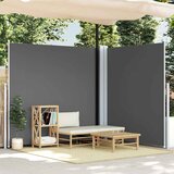 vidaXL zložljiva stranska tenda antracitna 200x600 cm Cene