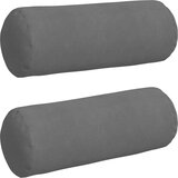  Valjkasti jastučići 2 pcs Tamno siva Ø 25 x 70 cm | shoptok.hr