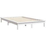  Okvir kreveta bez madraca bijeli 140 x 190 cm masivna borovina | shoptok.hr