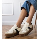 D/CEO Beige Women's Platform Sneakers Serila | Shoptok.si