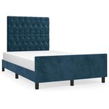  Okvir kreveta bez madraca tamnoplavi 120x190 cm baršunasti | shoptok.hr