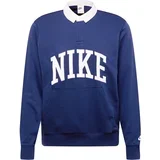 Nike Sportswear Sweater majica morsko plava / bijela