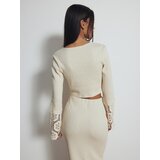 Reserved - Bluza s ukrasnim vezom - boja kože | shoptok.hr