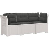  Dvosjedni vrtni sofa s jastucima u ratan izgledu PP Bijela | shoptok.hr