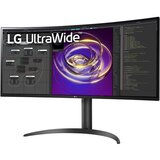 LG 34WP85CP-B.AEU 34" IPS ukrivljen monitor, 3440x1440, 21:9, 60Hz, 5ms, 1000:1, 300cd, zvočnik, HDMI, DP, USB-C, črn | Shoptok.si