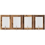  Vrata za pse s postoljem 4 pcs Staro drvo 60 x 80 cm | shoptok.hr