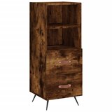 Maison Chic Komoda - Predalnik dimljeni hrast 34,5x34x90 cm inženirski les, (21718291) Cene