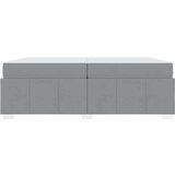  Krevetna konstrukcija Svjetlosiva 200 x 200 cm tkanina | shoptok.hr