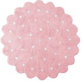 Lorena Canals Rožnata pralna ročno tkana bombažna otroška preproga ø140 cm Little Biscuit Pink – | Shoptok.si