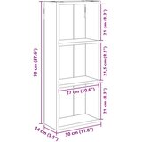  Kopalna stenska omarica s polico Oreh 30 x 14 x 70 cm, (5000233368) | Shoptok.si