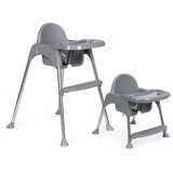 ECO TOYS hranilica za bebe 2U1 sa postoljem i pojasevima gray Cene