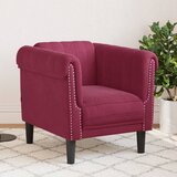  The Living Store Fotelj vinsko rdeč žamet - Enosed, (21495127) | Shoptok.si