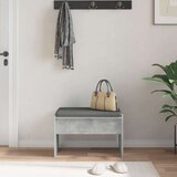  Haldna klop z blazino Betonsko siva 63 x 38 x 40 cm, (5000155633) | Shoptok.si