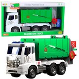  Funkcija podizanja velikog kamiona za smeće, 2 kante, svjetla, zvukovi, zeleno 1:10 | shoptok.hr