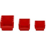  Set polica za radionicu od 26 dijelova, crvene i crne, 77 x 39 cm, polipropilen | shoptok.hr