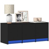 TV ormarić s LED svjetlima crni 97x34x40 cm konstruirano drvo | shoptok.hr