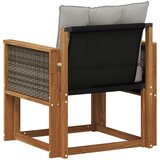  Outdoor Middle Sofa Čvrsto drvo akacije i Textilene | shoptok.hr