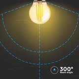  led filamentna sijalica jantarna G45 E27/4W/230V 2200K | Eponuda.com
