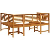  Set od tri komada vrtnih klupa od masivnog drva akacije | shoptok.hr
