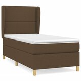 Maison Chic Box spring postelja - Vzmetna postelja z vzmetnico temno rjav 90x190 cm blago SL13510, (21907626) Cene