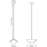  Visilica na sajli RITUAL 1xG9/8W/230V crna | Eponuda.com