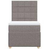  Krevet s oprugama i madracem smeđesivi 80x200 cm od tkanine | shoptok.hr