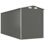 vidaXL Vrtna lopa svetlo siva 192x440x223 cm pocinkano jeklo | Shoptok.si
