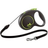 Flexi povodac Black Design M Cord 5m Zelena Cene