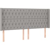  Box spring s madracem LED svjetlosivi 180x200 cm tkanina | shoptok.hr