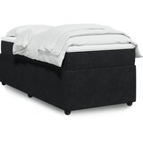 vidaXL Box spring krevet s madracem crni 100x200 cm baršunasti | shoptok.hr