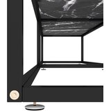 TV ormarić boja crnog mramora 220 x 40 x 40,5 cm kaljeno staklo | Eponuda.com
