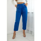 Kesi New punto trousers with a cornflower blue chain