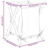 vidaXL Košara za rublje krem bijela 45 x 55 x 63 5 cm od bambusa | shoptok.hr