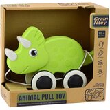 Dinosaur za povlačenje na konopcu sa zvučnim efektom - zeleni | Shoptok.si